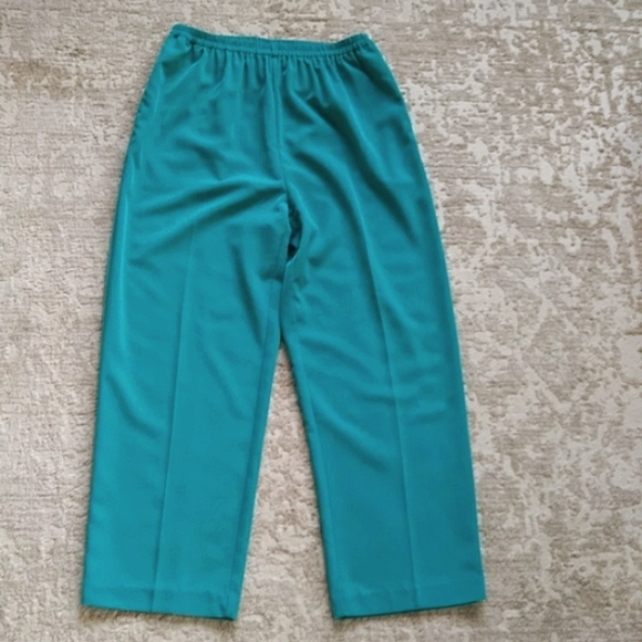 Appleseed's Petite Stretch Waistband Pants 8P Green - Picture 5 of 13
